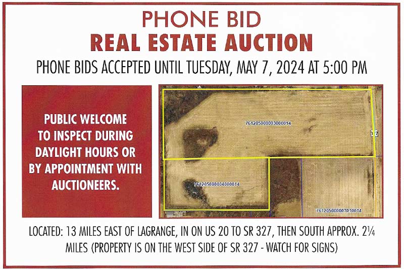 Jerry Grogg Auctioneering & Real Estate in Northeast Indiana