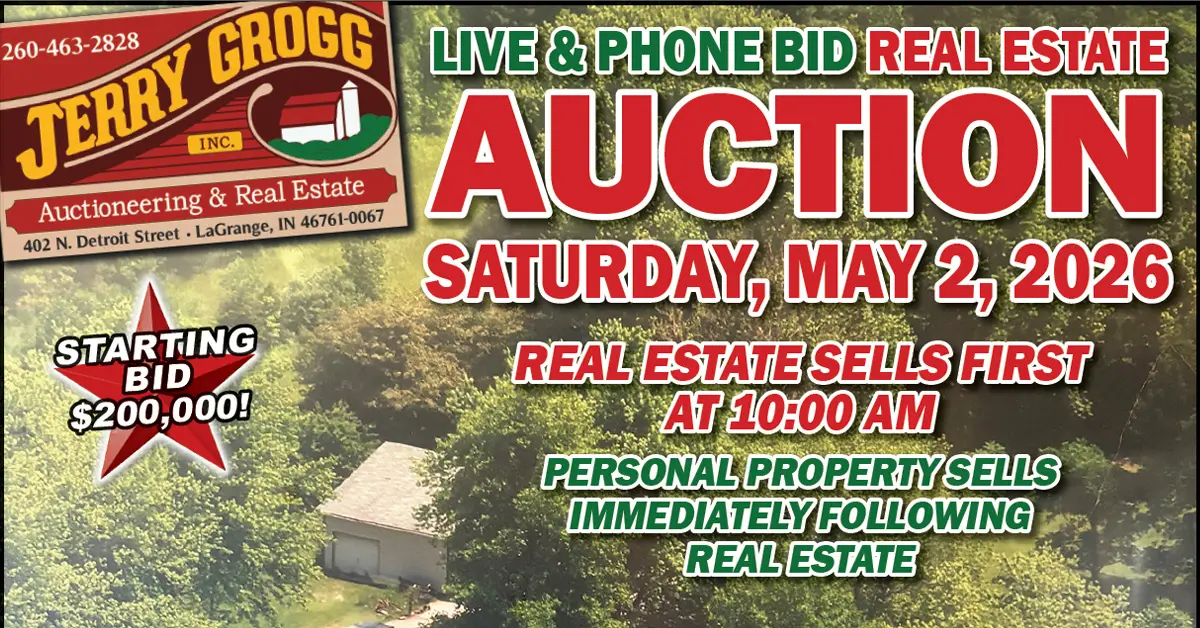 Live & Phone Bid LaGrange Real Estate & Personal Property Auction, May 5th, 2026